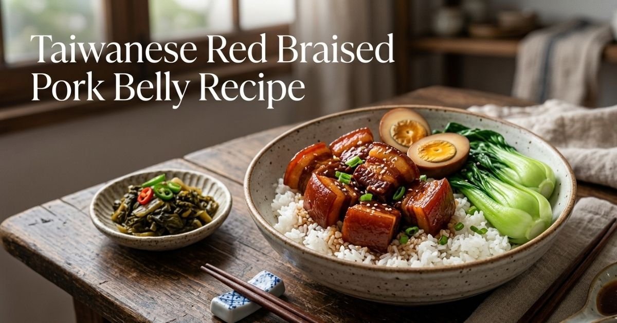 Taiwanese Red Braised Pork Belly Recipe