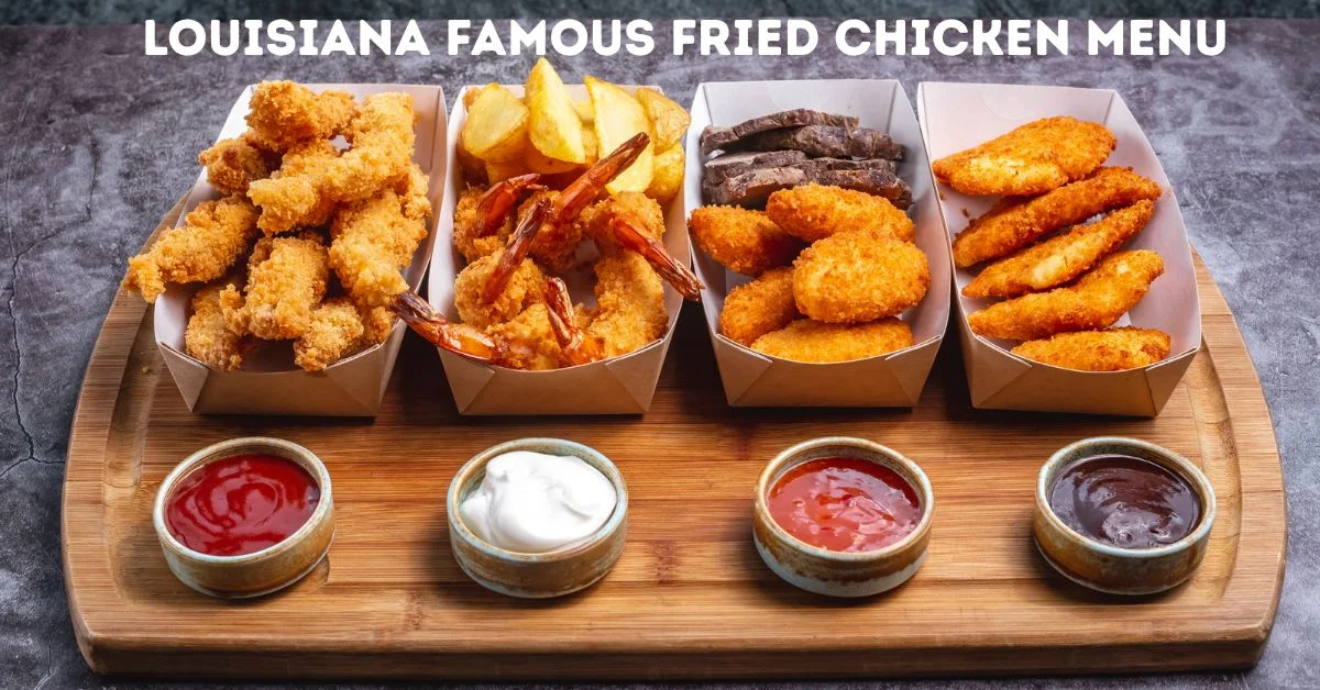 louisiana famous fried chicken menu